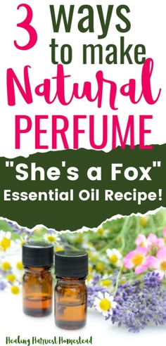 Natural Perfume Recipes, Benzoin Essential Oil