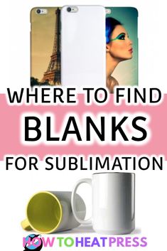 the words where to find blanks for sublimation