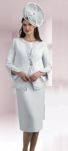 Lily and Taylor 4685 3 piece French Crepe Skirt Suit Colors: White, Yellow Sizes: 4, 6, 8, 10, 12, 14, 16, 18, 20, 22, 24 Matching Hat Available H121 Call (469)571-3647 or email DivasDenFashion@gmail.com to purchase hat White Winter Party Set, Holiday White Fitted Sets, French Crepes, Womens Skirt Suits, Crepe Skirts, White Hat, Skirt Suit, Beautiful Dresses, Womens Skirt