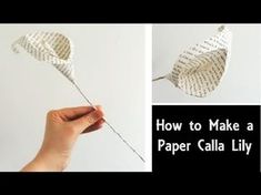 how to make a paper calla lily