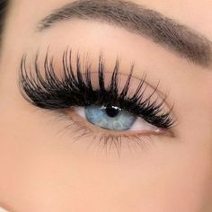 Volume Wispy Eyelash Extensions, Wing Lashes, Types Of Eyelash Extensions, Evening Eye Makeup, Lashes Fake Eyelashes, Lash Kit, Lash Extension Supplies, Lash Extensions Styles, Eyelash Extensions Styles