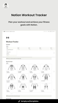 an image of a website page with instructions on how to use the motion workout tracker