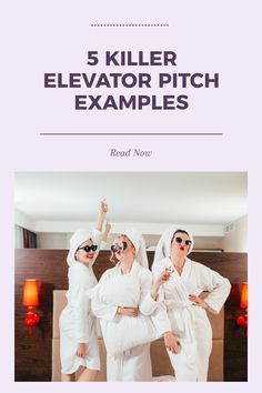 A visually appealing pin showcasing powerful 5 elevator pitch examples designed to help you create a compelling sales pitch, bolster your confidence, and improve public speaking skills.