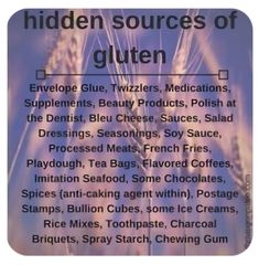 Celiac Diagnosis, Hidden Gluten, Celiac Awareness, Gluten Allergy, Gluten Free Living