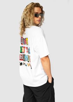 White Ransom Letter, Animal Protection, Work Organization, The Movement, Organization Help, Black Tee, Tee Shirts, Education, Animals