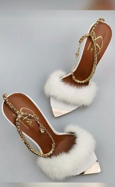 White Sandals Heels, Heels Classy, Fashion Heels, Crazy Shoes