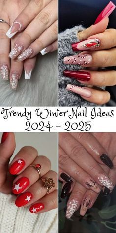 Simple French Tips, Short Round Nails, Red Almond, Short Oval Nails, Snowman Nails, Long Square Nails