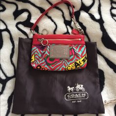 Mini Coach Bag , Brand New Without Tags , Never Been Used . Super Cute ( No Dust Bag ) Multicolor Coach Pouch Bag, Multicolor Coach Bag With Zipper Closure, Multicolor Coach Crossbody Bag, Coach Pouch Bag With Cell Phone Pocket, Coach Multicolor Clutch Bag, Multicolor Coach Clutch Bag, Multicolor Coach Shoulder Bag For On-the-go, Coach Bags With Zipper Pouch, Coach Bags With Zipper Pouch For Everyday