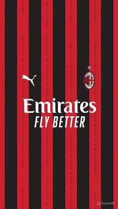 the cover of emirates's fly better book, with red and black stripes on it