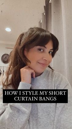 Blow Drying Short Bangs, How To Blow Dry Short Curtain Bangs, How To Blow Dry Short Bangs, Blow Drying Curtain Bangs, How To Dry Curtain Bangs, Style Short Curtain Bangs, Styling Short Curtain Bangs, How To Blow Dry Bangs, Styling Short Bangs