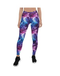 Elevate your activewear with GearBunch's Neon Lightning Leggings. Crafted for women, they blend style and performance seamlessly. Vibrant print, premium comfort, and high-waisted design ensure you stand out while staying supported in any workout. Purple Athleisure Leggings For Sports, Purple Athleisure Leggings For Running, Purple Athleisure Yoga Pants For Running, Purple Sportswear Leggings For Sports, Purple Stretch Leggings For Running, Lightning Leggings, Active Wear, Shop Now, Neon