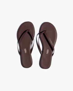 Lily Glosses in Beach Bum | Women's Sandals | TKEES – TKEES Tkees Sandals, Leather Flip Flops Womens, Leather Flip Flops, Leather Conditioner, Iconic Style, Beach Bum, Second Skin, Flip Flop, Women's Sandals