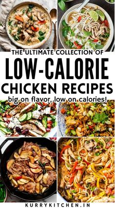 the ultimate collection of low - calorie chicken recipes