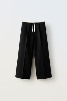 DOUBLE WAISTBAND PANTS Zara Cotton Pants, Beauty Sale, Bags Women, Zara, Pants