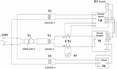 the wiring diagram for an electrical device