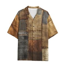 a shirt that is made out of different materials