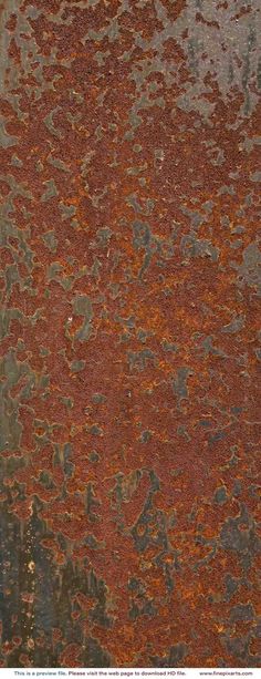 an old rusted metal surface that looks like it has been painted red and grey