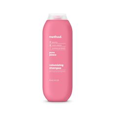 Turn your shower into the kind of escape you need right now. Infused with peony, rose water + quinoa protein, this volumizing shampoo leaves your hair feeling bouncy and smelling scent-sational. Plus, with cruelty-free ingredients + a bottle made with 80% recycled plastic (PCR), the good vibes just keep going. Peace out./nFind the fragrance of sweet serenity with just a whiff and without all that strenuous self-reflection. The soft scent of rose water, sweet peonies and pink sea salt make your s Method Shampoo, Pink Sea Salt, Quinoa Protein, Herbal Essences, Just Keep Going, Peony Rose, Volumizing Shampoo, Moisturizing Shampoo, Rose Scented Products