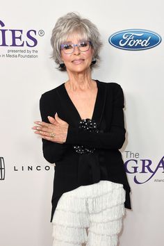 Spikey Hairstyles, Grey Hair And Glasses, Short Shaggy Haircuts, Short Sassy Haircuts, Sassy Haircuts, Armpit Fat, Rita Moreno