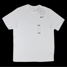 Brand New With Tags In Sealed Oem Packaging Nike Dri-Fit Classic Short Sleeve T-Shirt White Men's Sizes M, L, Xl, & Xxl The Nike Dri-Fit T-Shirt Delivers A Soft Feel, Sweat-Wicking Performance And A Great Range Of Motion To Get You Through Your Workout In Total Comfort. Dri-Fit Technology Helps Keep You Dry And Comfortable. Small Swoosh Design Appears On The Left Chest. Standard Fit For A Relaxed, Easy Feel Fabric: 57% Cotton/ 43% Polyester Style Code: Ar6029-100 100% Authentic Money Back Guaran Dri-fit Crew Neck T-shirt For Streetwear, Nike Dri-fit Short Sleeve Tops, Nike Go-dry Tops For Streetwear, Nike Go-dry Top For Streetwear, Nike Go-dry T-shirt For Streetwear, Athleisure Dri-fit T-shirt With Crew Neck, Athleisure Dri-fit Crew Neck T-shirt, Nike Dri-fit T-shirt With Go-dry Technology, Nike Dri-fit Short Sleeve T-shirt