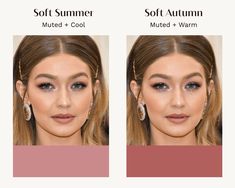 Soft Summer vs Soft Autumn: What Is The Difference? | the concept wardrobe Soft Summer Vs Soft Autumn Color Palette, Soft Autumn Neutrals, Soft Autumn Lipstick Colors, Soft Summer Vs Soft Autumn, Soft Summer Neutrals, Soft Summer Lipstick Colors, Soft Autumn Lipstick, Soft Summer Lipstick, Soft Summer Nails