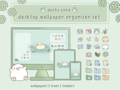 the desktop wallpaper organizer set is displayed