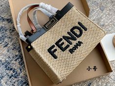 Nice Handbags, Expensive Bag, Limited Edition Bag, Fendi Bag, Cute Handbags, Luxury Purses, Bags Aesthetic, Chanel Deauville Tote Bag, Womens Purses