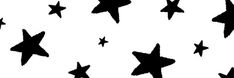 black and white silhouettes of stars on a white background