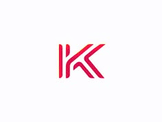 the letter k is made up of two red letters, and it looks like they are in