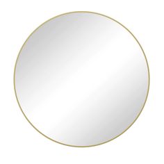 a round mirror on a white background