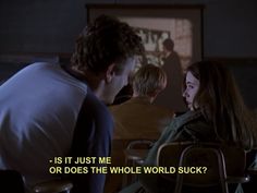 Freaks and Geeks (1999-2000) Matt Healy, Freaks And Geeks, Tv Screen, Is It Just Me, Movie Lines, Film Quotes, Tv Quotes, The 1975, Alex Turner