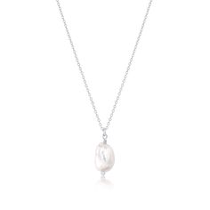 14k Gold Filled or Sterling Silver chain w/ 9mm freshwater Keshi pearl 16” PLEASE NOTE: Due to natural variation, each pearl will differ slightly. Keep me dry and out of water for best results. Pearls are a soft stone so wear me gently! ♥ Sterling Silver Briolette Pearl Pendant Necklace, White Gold Briolette Pearl Pendant Necklace, Pearl Cable Chain Necklaces As Gift, Pear-shaped Sterling Silver Necklace With Pearl Charm, Swimsuits Athletic, High Neck Swimsuits, Strapless Swimsuit, Ruffle Swimsuit, Keshi Pearls