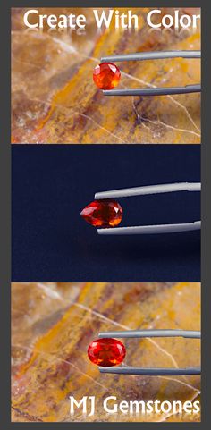 "Fire Opal" is a term used for colorful, transparent to translucent opal with a background color that is a fire-like hue of yellow to orange to red. A Background, Art Show, Gemstone Colors, Fire Opal, Jewelry Ideas, Traditional Style, Jewelry Stores