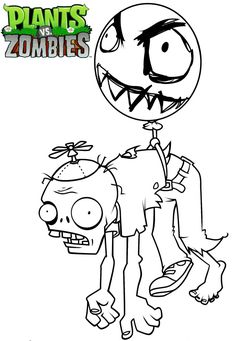 plants and zombies coloring pages for kids