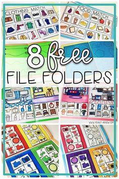 the 8 free file folders for kids to use in their homes and school projects