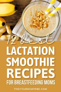 Breastfeeding Smoothie Recipes, Lactation Smoothie Recipes, Recipes For Breastfeeding Moms, Nursing Foods, Breastfeeding Smoothie, Food For Breastfeeding Moms, Lactation Recipes Smoothie, Breastfeeding Nutrition