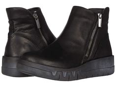 Miz Mooz Lass - Women's Shoes : Black Vintage Oil : The Miz Mooz Lass bootie. A leather upper opens, with the ease of a full zipper closure, to a leather and synthetic lined interior. Platform boot with cushioned footbed for added comfort. Durable rubber outsole. Imported. Measurements: Heel Height: 2 in Weight: 1 lb Shaft: 5 in Product measurements were taken using size 39 (US Women's 8.5-9), width B - Medium. Please note that measurements may vary by size. Weight of footwear is based on a sing Casual Leather Platform Boots With Zipper Closure, Leather Platform Boots With Zipper Closure For Winter, Modern Leather Moto Boots With Zipper, Modern Moto Boots With Zipper And Round Toe, Modern Moto Boots With Zipper Closure And Round Toe, Leather Wedge Boots With Zipper For Fall, Medium Width Ankle Booties With Zipper, Medium Width Ankle Booties With Zipper Closure, Zipper Closure Medium Width Ankle Booties