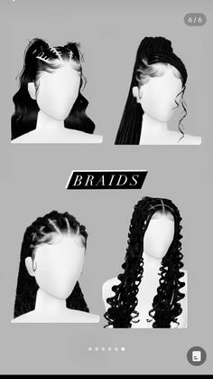 Type Of Braids, Hairstyles With Curled Hair, Office Food, Hair Braid Designs, Quick Curly Hairstyles, Latina Baddie, Dyed Curly Hair, Hairstyle Examples, Mixed Curly Hair