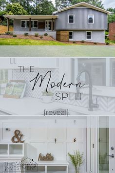 the modern split reveal is an easy way to transform your home from boring to beautiful