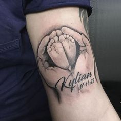 a person with a tattoo on their arm