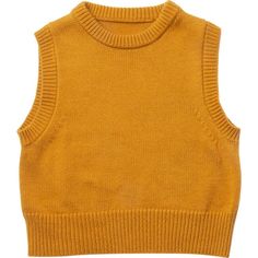 Simple, staple knitted gilet vest, sleeveless with a boxy shape. Simple, plain knitted stitch texture contrasts with the ribbed armholes, neck and hem. Made from mustard knitted organic cotton, a rich shade of yellow yarn. | Nellie Quats | Leap Frog Knit Gilet Boxy Vest, Mustard | Organic Cotton (Yellow, Size 3-4Y) | Maisonette collects the best children’s products from around the world (unlike Zulily, Etsy, The Tot, Farfetch Kids, Childrensalon, Crate and Kids, Kohls, Wayfair, Buy Buy Baby, Nor Sleeveless Yellow Sweater Vest For Fall, Yellow Sleeveless Vest For Fall, Yellow Sleeveless Top For Fall, Knit Gilet, Boxy Vest, Knitted Gilet, Yellow Yarn, Leap Frog, Swimming Bathing Suits