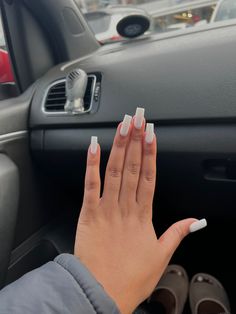 Acrylic Nails Nude, Passenger Princess, Square Nail, Plain Nails, Wow Nails, French Tip Acrylic Nails, Casual Nails, Work Nails