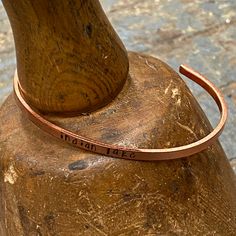 Indian Lake Bronze Plated Skinny Custom Stamped Cuff Bracelet Shades Of Silver, Stamped Jewelry, Gold Design, Cuff Bracelet, Cuff Bracelets, Hand Made, Hand Crafted, Custom Design