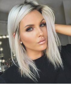 Best Hair Dye, Silver Blonde Hair, White Blonde Hair, Silver Blonde, Blonde Hair Looks, Wig Human Hair, Platinum Blonde Hair