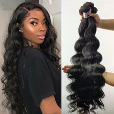 lumiere 4 Bundles Peruvain Body Wave Virgin Human Hair Extension 8-40 inches - Lumiere hair Natural Human Hair Extensions, Cabello Afro Natural, Body Wave Bundles, Bouncy Hair, Brazilian Hair Weave, Natural Human Hair, Brazilian Remy Hair, Hair Weaves, Remy Hair Extensions