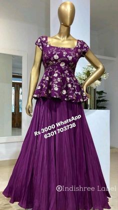 Long Skirt Top Designs, Gown Party Wear, Anarkali Dress Pattern, Frock For Women