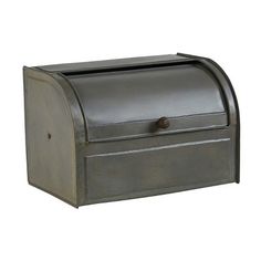 an old fashioned mailbox is shown on a white background