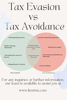 the tax evasion and tax advice for an individual to avoid them from paying taxes