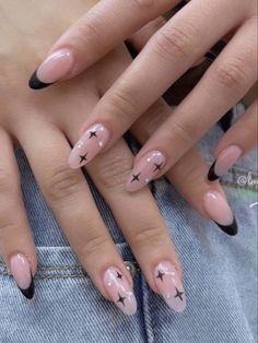 Red Polish, Basic Nails, Her Nails, Classy Acrylic Nails, Nails Blue, Soft Nails, Black Nail, Nails Almond, Short Acrylic Nails Designs