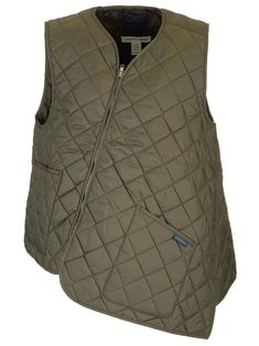 Asymmetrical padded gilet diamond quilted design asymmetrical design off-center front zip fastening V-neck sleeveless two front patch pockets logo label on pocket Vest For Men, Padded Gilet, Versace Designer, Padded Vest, Heeled Rain Boots, High Heel Rain Boots, Comme Des Garcons Shirt, Best Wallet, Logo Label